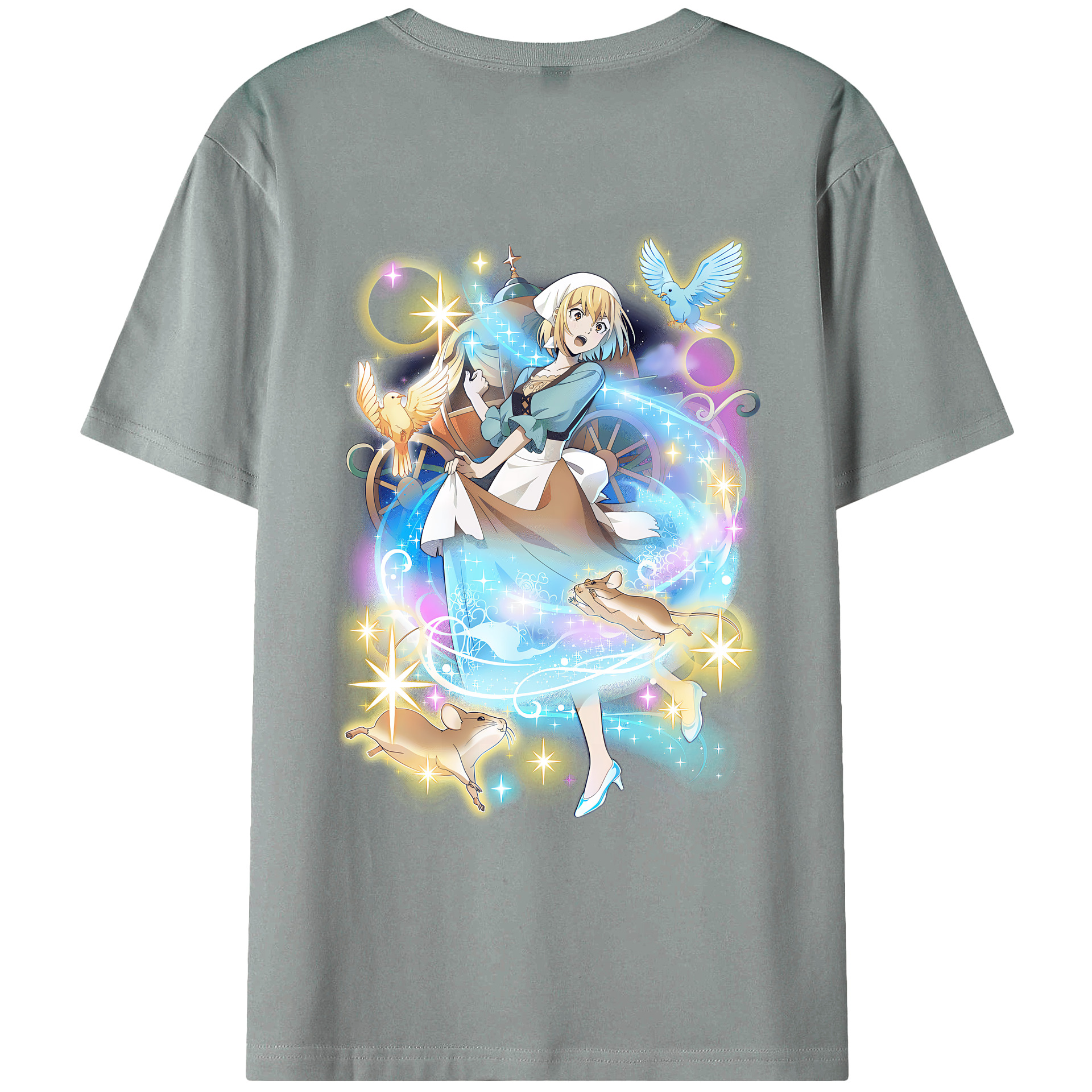 （画像用） 文豪ストレイドッグス Bungo Stray Dogs 綿100％ メンズ半袖Tシャツ（バックプリント） 通気性